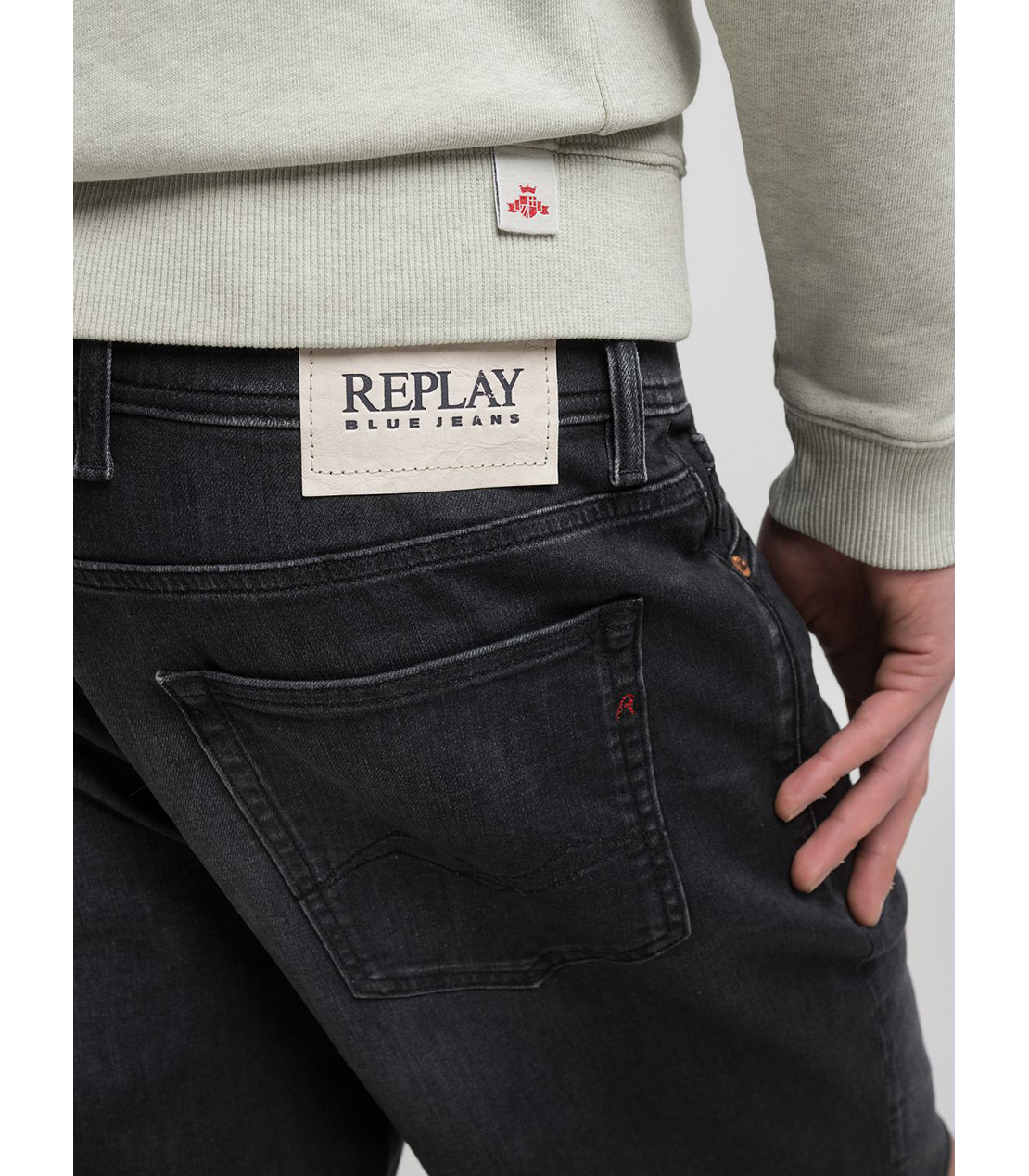 10.5OZ ECO PLUS GROVERデニムショーツ 詳細画像 オフブラック 7